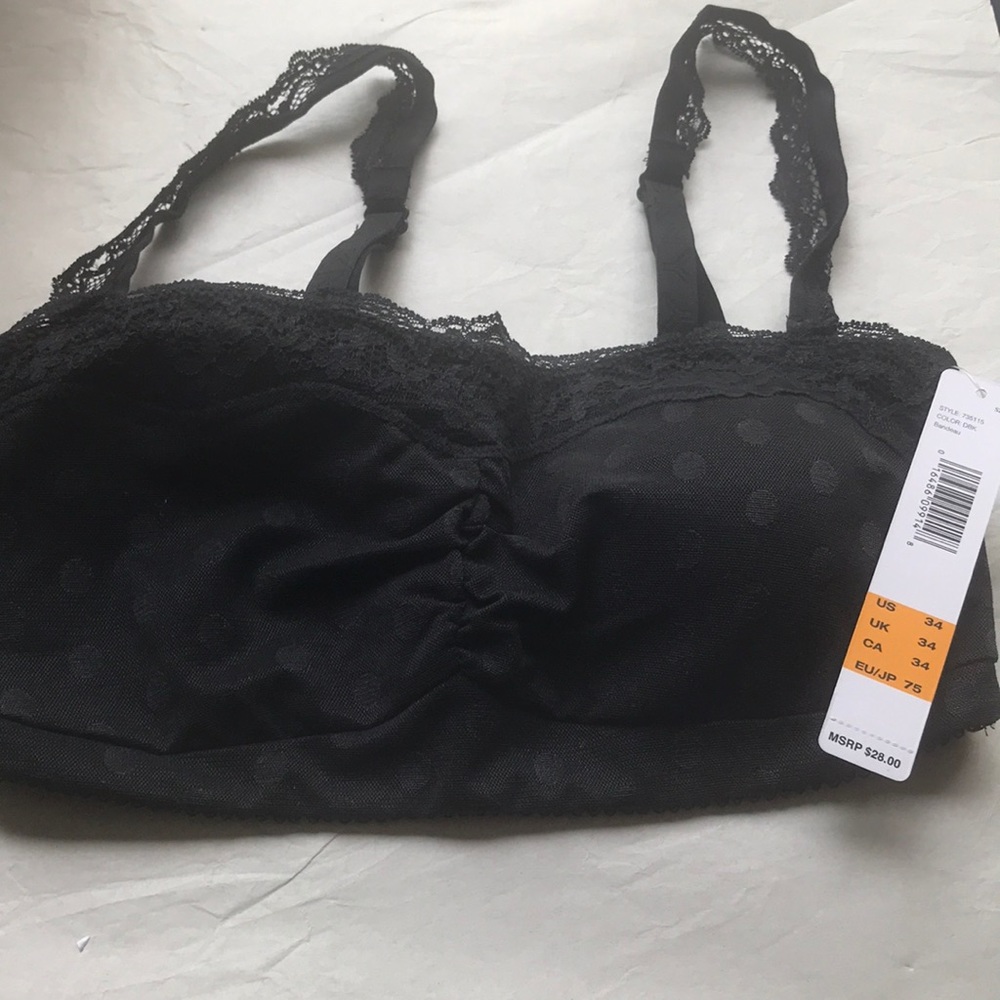 NWT DKNY Signature Bra Lace Polka Dot